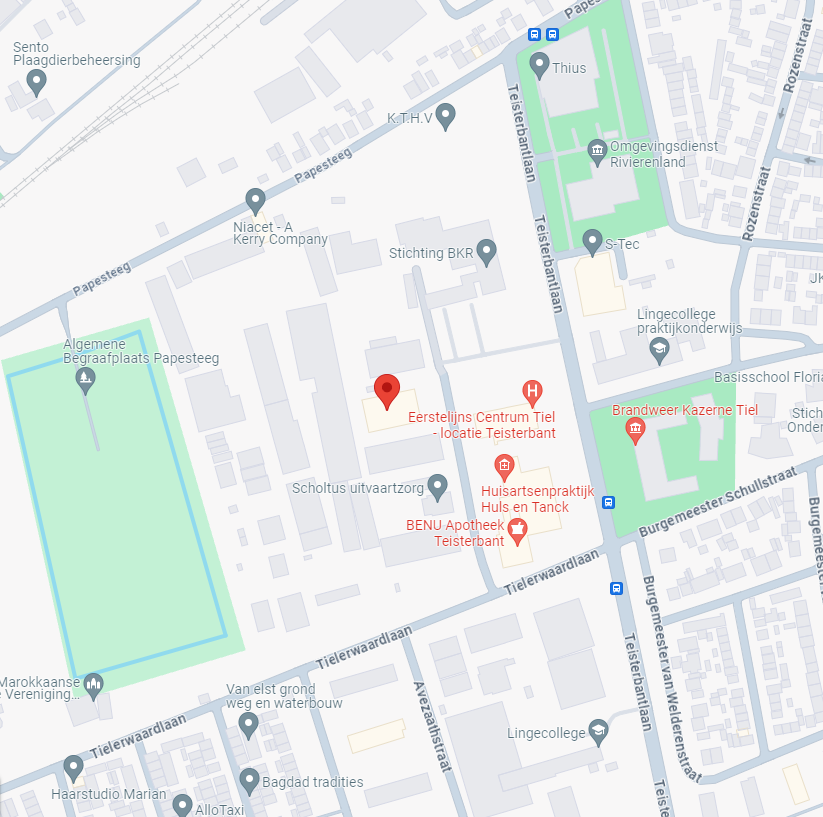 Google Maps Dodewaardlaan 6, 4006 EA Tiel, Nederland